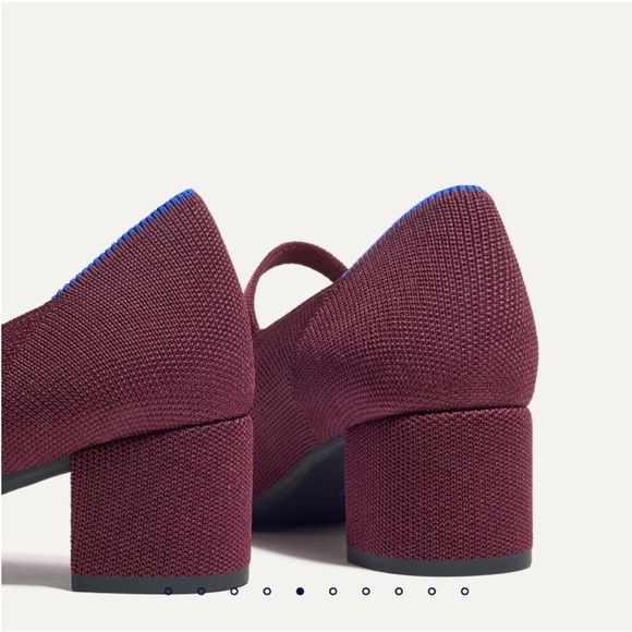 Rothy's Burgundy Mary Jane Heels - Picture 5 of 16